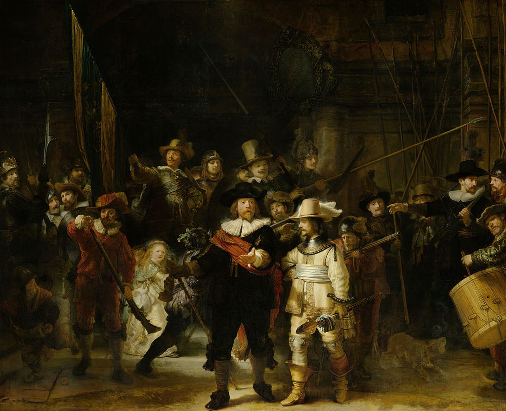 La ronde de nuit de Rembrandt
image Wikimédia Commons