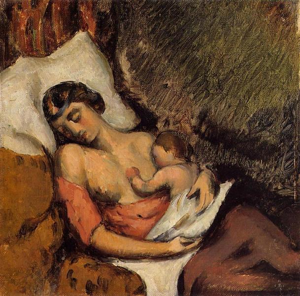 Enfant dans les bras d'Hortense          Cézanne     crédit : Wikimédia Commons