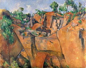 La carrière de Bibemus Cézanne Crédit : Wikimédia Commons