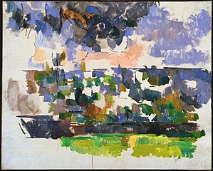 Le jardin des Lauves (inachevé ?)      Cézanne      Crédit : Wikimédia Commons