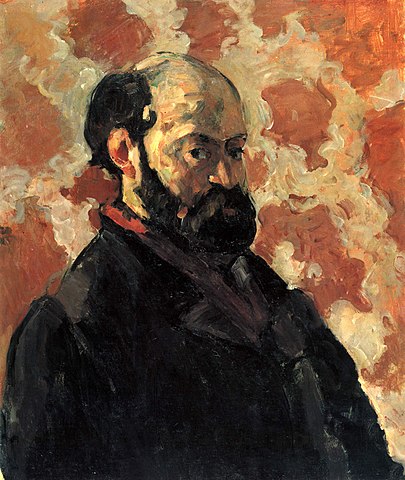 autoportrait sur fond Rose Cézanne Crédit : Wikimédia Commons